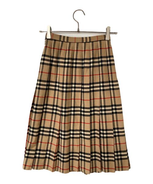 Burberry's（バーバリーズ）Burberry's (バーバリーズ) ノバチェック プリーツスカート ベージュ サイズ:表記なしの古着・服飾アイテム