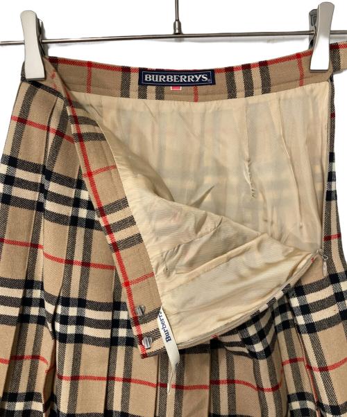 Burberry's（バーバリーズ）Burberry's (バーバリーズ) ノバチェック プリーツスカート ベージュ サイズ:表記なしの古着・服飾アイテム