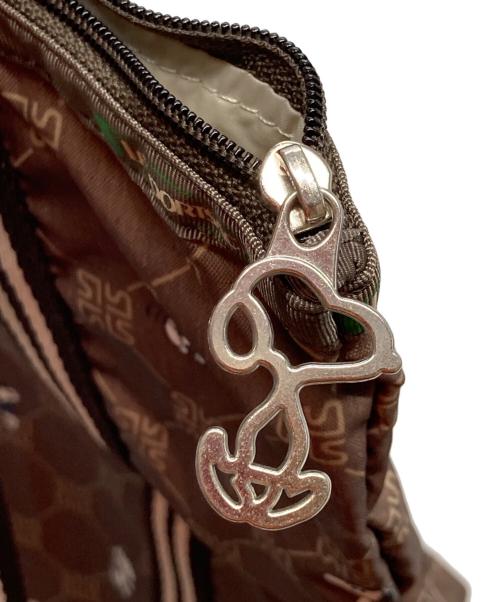 LeSportsac（レスポートサック）LeSportsac (レスポートサック) PEANUTS (ピーナッツ) ABSTRACT DAILY TOTE  スヌーピーレモノグラム ブラウンの古着・服飾アイテム