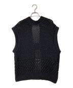 ADOREアドーア）の古着「ミックスパターンニット」｜ブラック