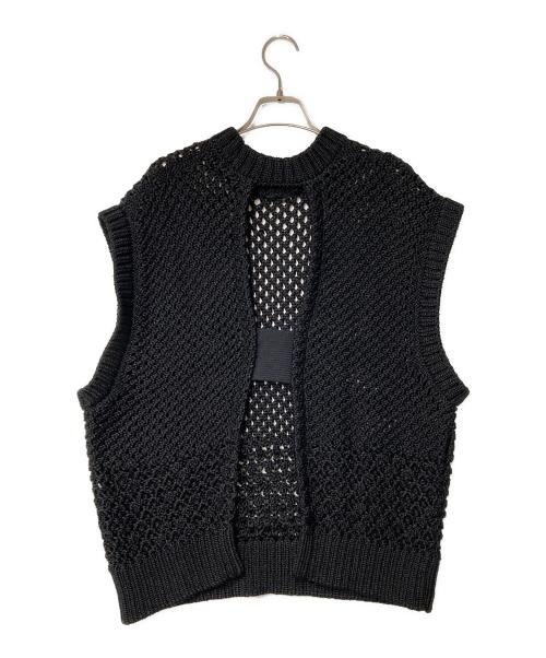 ADORE（アドーア）ADORE (アドーア) ミックスパターンニット ブラック サイズ:38の古着・服飾アイテム