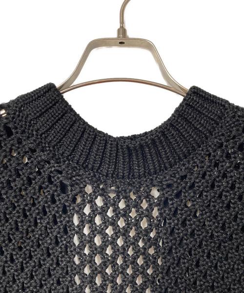 ADORE（アドーア）ADORE (アドーア) ミックスパターンニット ブラック サイズ:38の古着・服飾アイテム