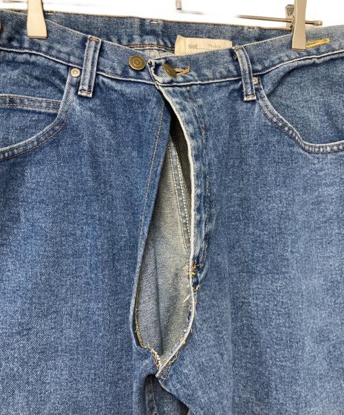 77circa（ナナナナサーカ）77circa (ナナナナサーカ) Curensology (カレンソロジー) リメイク カットオフ ワイドデニムパンツ インディゴ サイズ:表記なしの古着・服飾アイテム