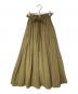 SACRA（サクラ）の古着「CO/LI WASHED TYPEWRITER SKIRT」｜カーキ