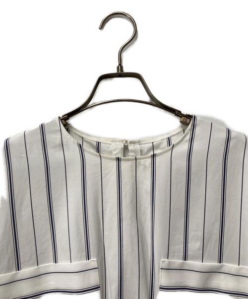 ADORE（アドーア）ADORE (アドーア) ローストリング スリットロングブラウス ホワイト サイズ:38の古着・服飾アイテム