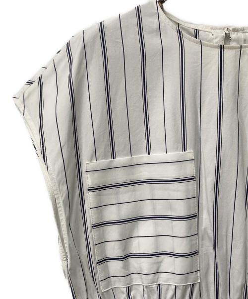 ADORE（アドーア）ADORE (アドーア) ローストリング スリットロングブラウス ホワイト サイズ:38の古着・服飾アイテム