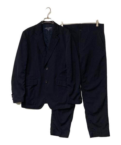 COMME des GARCONS HOMME（コムデギャルソン オム）COMME des GARCONS HOMME (コムデギャルソン オム) 18AW ウールギャバ 2B セットアップ ネイビー サイズ:Ｍの古着・服飾アイテム