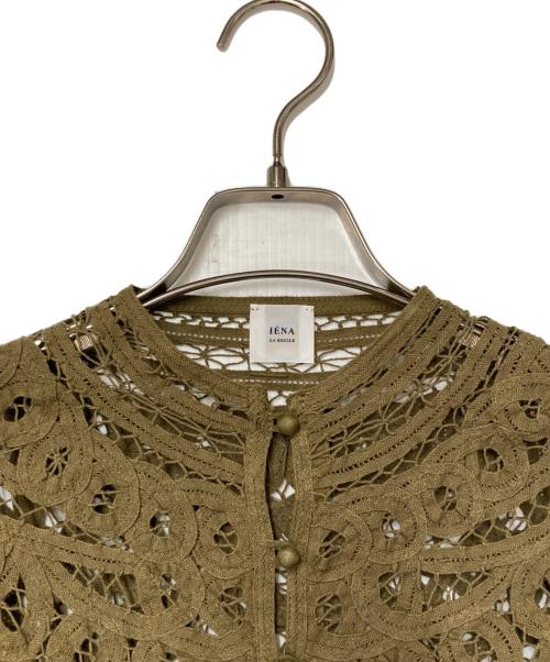 IENA LA BOUCLE（イエナ ラ ブークル）IENA LA BOUCLE (イエナ ラ ブークル) バテンレースブラウス オリーブ サイズ:-の古着・服飾アイテム