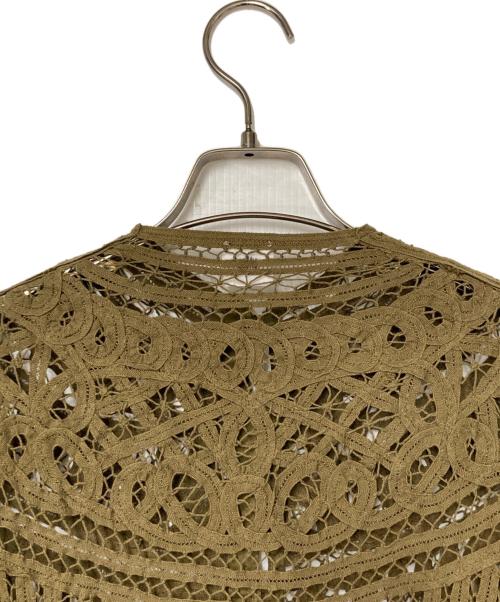 IENA LA BOUCLE（イエナ ラ ブークル）IENA LA BOUCLE (イエナ ラ ブークル) バテンレースブラウス オリーブ サイズ:-の古着・服飾アイテム