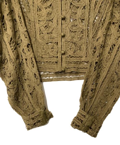 IENA LA BOUCLE（イエナ ラ ブークル）IENA LA BOUCLE (イエナ ラ ブークル) バテンレースブラウス オリーブ サイズ:-の古着・服飾アイテム