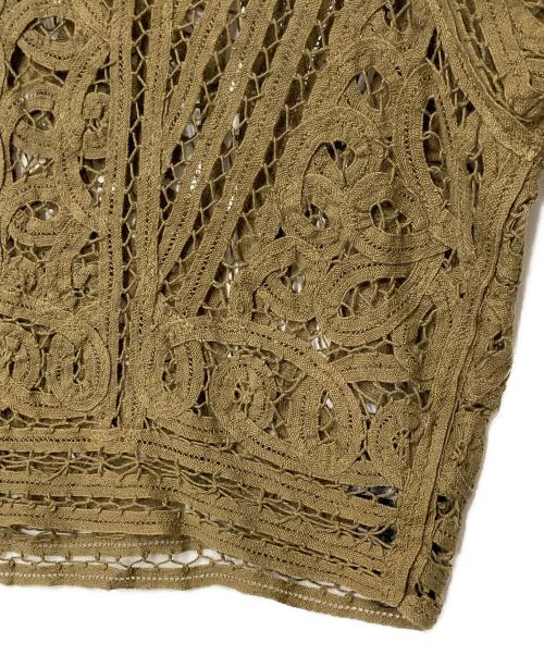 IENA LA BOUCLE（イエナ ラ ブークル）IENA LA BOUCLE (イエナ ラ ブークル) バテンレースブラウス オリーブ サイズ:-の古着・服飾アイテム