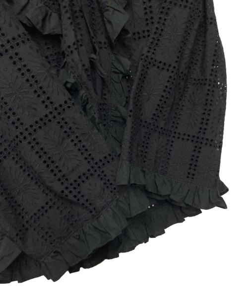 violette room（バイオレットルーム）violette room (バイオレットルーム) レースブラウス ブラック サイズ:Fの古着・服飾アイテム