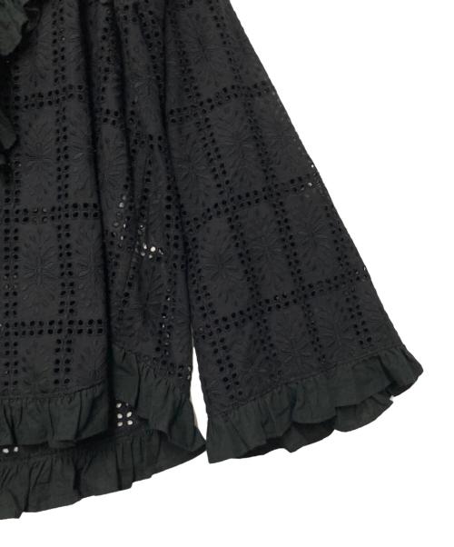violette room（バイオレットルーム）violette room (バイオレットルーム) レースブラウス ブラック サイズ:Fの古着・服飾アイテム