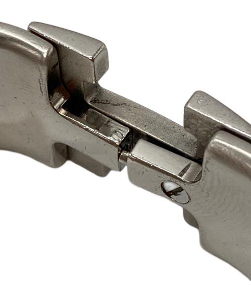 HERMES（エルメス）HERMES (エルメス) クリック クラックH バングル シルバー×ホワイト (アイボリー)の古着・服飾アイテム