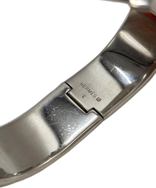 HERMES（エルメス）HERMES (エルメス) クリック クラックH バングル シルバー×ホワイト (アイボリー)の古着・服飾アイテム