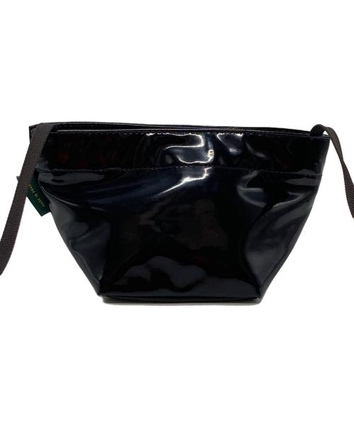 Herve Chapelier（エルベシャプリエ）Herve Chapelier (エルベシャプリエ) エナメル舟形ショルダーバッグ ブラックの古着・服飾アイテム