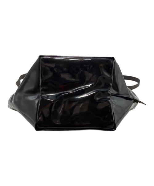 Herve Chapelier（エルベシャプリエ）Herve Chapelier (エルベシャプリエ) エナメル舟形ショルダーバッグ ブラックの古着・服飾アイテム