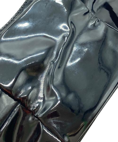 Herve Chapelier（エルベシャプリエ）Herve Chapelier (エルベシャプリエ) エナメル舟形ショルダーバッグ ブラックの古着・服飾アイテム