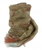 ETROエトロ）の古着「ペイズリー柄シルクストール」｜ベージュ×オレンジ