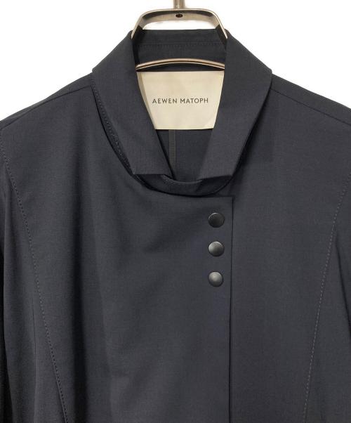 AEWEN MATOPH（イウエン マトフ）AEWEN MATOPH (イウエン マトフ) ドローストリング コート ネイビー サイズ:36の古着・服飾アイテム