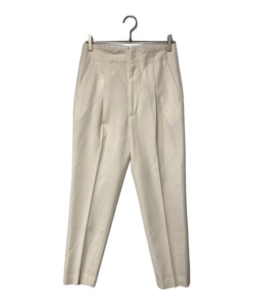 CALMER（カルメール）CALMER (カルメール) ウールタックパンツ アイボリー サイズ:1の古着・服飾アイテム