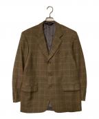 BROOKS BROTHERSブルックスブラザーズ）の古着「カシミヤ混3Bチェックテーラードジャケット」｜ブラウン