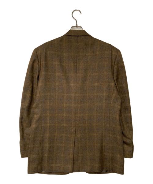 BROOKS BROTHERS（ブルックスブラザーズ）BROOKS BROTHERS (ブルックスブラザーズ) カシミヤ混3Bチェックテーラードジャケット ブラウン サイズ:40の古着・服飾アイテム