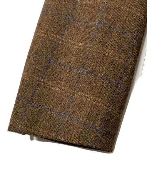 BROOKS BROTHERS（ブルックスブラザーズ）BROOKS BROTHERS (ブルックスブラザーズ) カシミヤ混3Bチェックテーラードジャケット ブラウン サイズ:40の古着・服飾アイテム