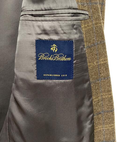 BROOKS BROTHERS（ブルックスブラザーズ）BROOKS BROTHERS (ブルックスブラザーズ) カシミヤ混3Bチェックテーラードジャケット ブラウン サイズ:40の古着・服飾アイテム