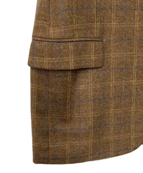 BROOKS BROTHERS（ブルックスブラザーズ）BROOKS BROTHERS (ブルックスブラザーズ) カシミヤ混3Bチェックテーラードジャケット ブラウン サイズ:40の古着・服飾アイテム