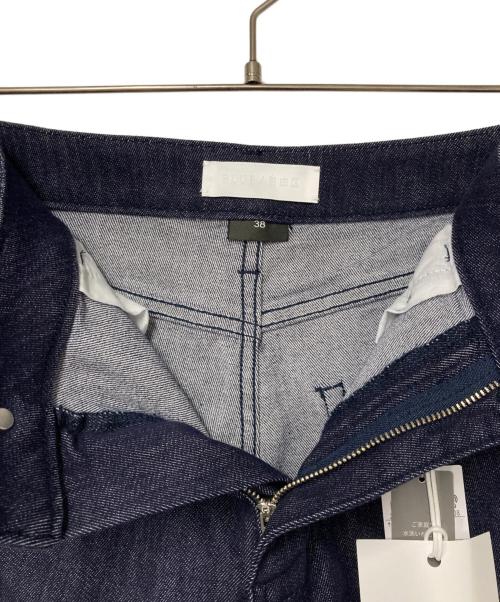 BLUE/自由区（ジユウク）BLUE/自由区 (ジユウク) ストレッチ ワイドパンツ インディゴ サイズ:38の古着・服飾アイテム
