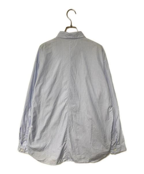 ATON（エイトン）ATON (エイトン) GIZA BROAD WASHED SHIRT ブルー×ホワイト サイズ:4の古着・服飾アイテム