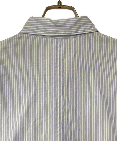 ATON（エイトン）ATON (エイトン) GIZA BROAD WASHED SHIRT ブルー×ホワイト サイズ:4の古着・服飾アイテム