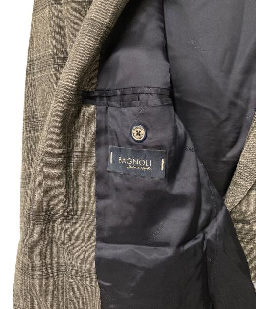 BAGNOLI（バニョーリ）BAGNOLI (バニョーリ) チェック2Bウールテーラードジャケット グレー サイズ:50の古着・服飾アイテム