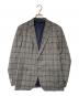 BAGNOLI（バニョーリ）の古着「チェック2Bウールテーラードジャケット」｜グレー
