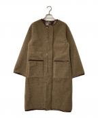 PUBLIC TOKYOパブリックトウキョウ）の古着「リバーシブルエナメルボアコート」｜ブラウン