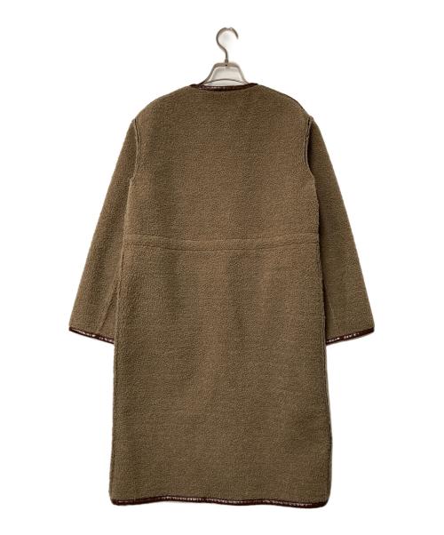 PUBLIC TOKYO（パブリックトウキョウ）PUBLIC TOKYO (パブリックトウキョウ) リバーシブルエナメルボアコート ブラウン サイズ:FREEの古着・服飾アイテム