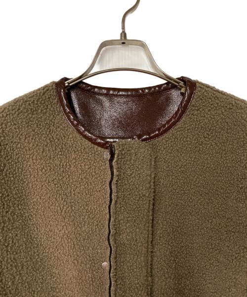 PUBLIC TOKYO（パブリックトウキョウ）PUBLIC TOKYO (パブリックトウキョウ) リバーシブルエナメルボアコート ブラウン サイズ:FREEの古着・服飾アイテム