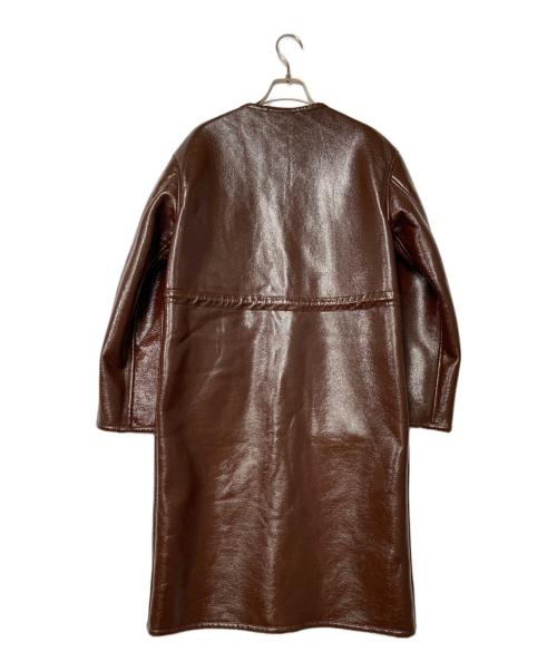 PUBLIC TOKYO（パブリックトウキョウ）PUBLIC TOKYO (パブリックトウキョウ) リバーシブルエナメルボアコート ブラウン サイズ:FREEの古着・服飾アイテム