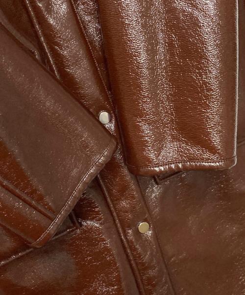 PUBLIC TOKYO（パブリックトウキョウ）PUBLIC TOKYO (パブリックトウキョウ) リバーシブルエナメルボアコート ブラウン サイズ:FREEの古着・服飾アイテム