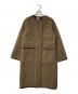 PUBLIC TOKYO（パブリックトウキョウ）の古着「リバーシブルエナメルボアコート」｜ブラウン