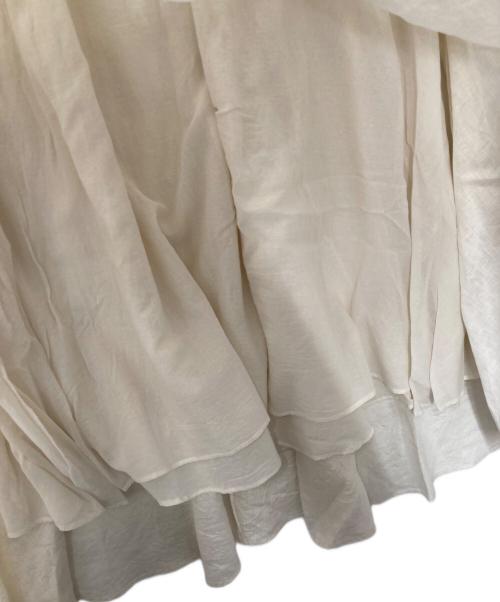 ATON（エイトン）ATON (エイトン) リネンロングスカート アイボリー サイズ:1の古着・服飾アイテム