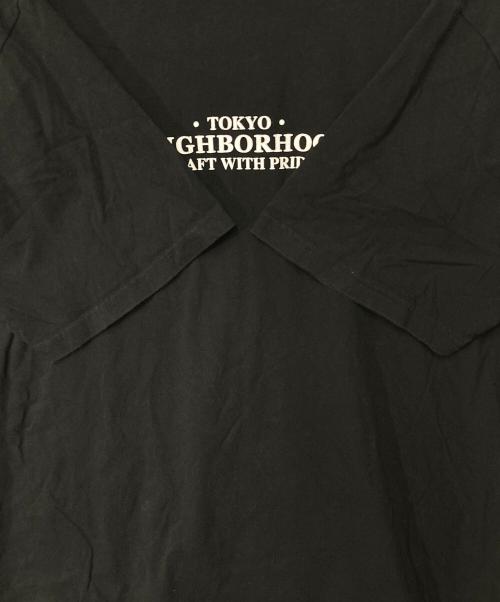 NEIGHBORHOOD（ネイバーフッド）NEIGHBORHOOD (ネイバーフッド) プリントTシャツ ブラック サイズ:Lの古着・服飾アイテム