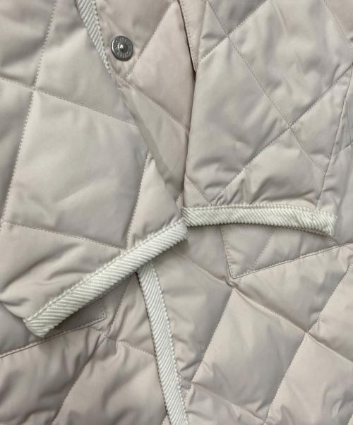 TAION（タイオン）TAION (タイオン) CITY LINE キルティングノーカラーダウンコート ベージュ サイズ:FREEの古着・服飾アイテム