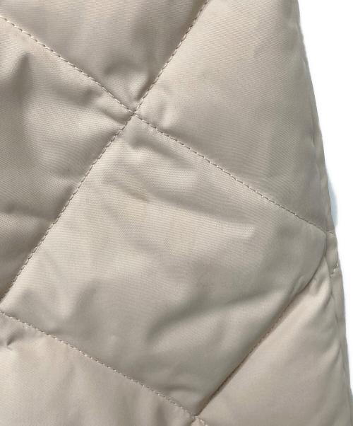 TAION（タイオン）TAION (タイオン) CITY LINE キルティングノーカラーダウンコート ベージュ サイズ:FREEの古着・服飾アイテム
