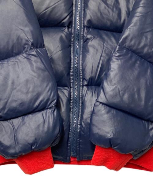 MONCLER（モンクレール）MONCLER (モンクレール) リバーシブルダウンジャケット ネイビー×レッド サイズ:165cmの古着・服飾アイテム
