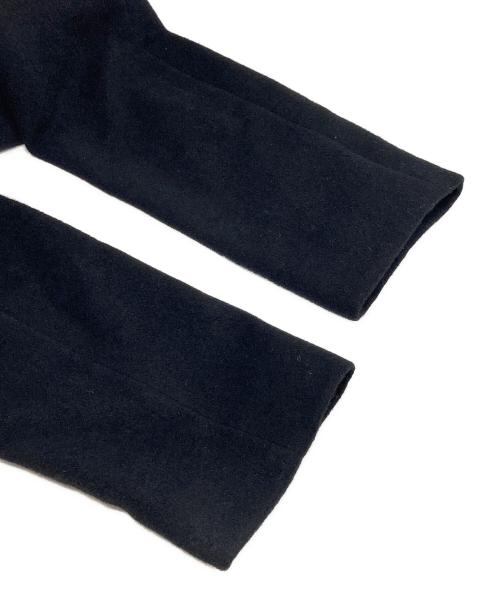 BURBERRY BLUE LABEL（バーバリーロンドンブルーレーベル）BURBERRY BLUE LABEL (バーバリーロンドンブルーレーベル) アンゴラ混ステンカラーコート ブラック サイズ:40の古着・服飾アイテム