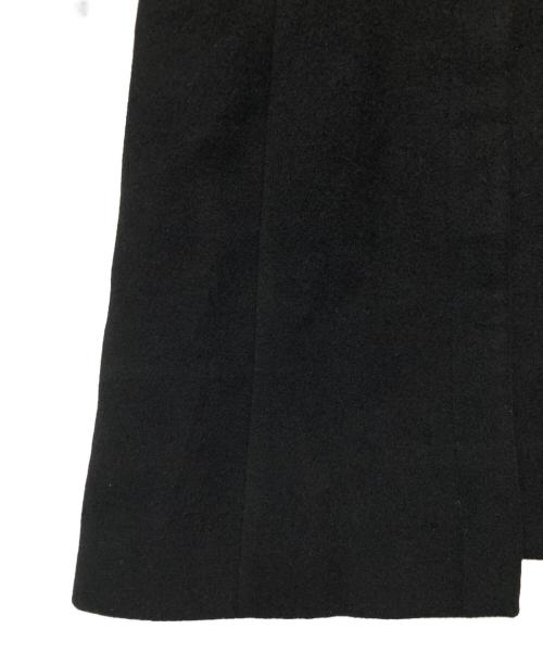 BURBERRY BLUE LABEL（バーバリーロンドンブルーレーベル）BURBERRY BLUE LABEL (バーバリーロンドンブルーレーベル) アンゴラ混ステンカラーコート ブラック サイズ:40の古着・服飾アイテム