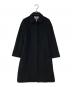BURBERRY BLUE LABEL（バーバリーロンドンブルーレーベル）の古着「アンゴラ混ステンカラーコート」｜ブラック