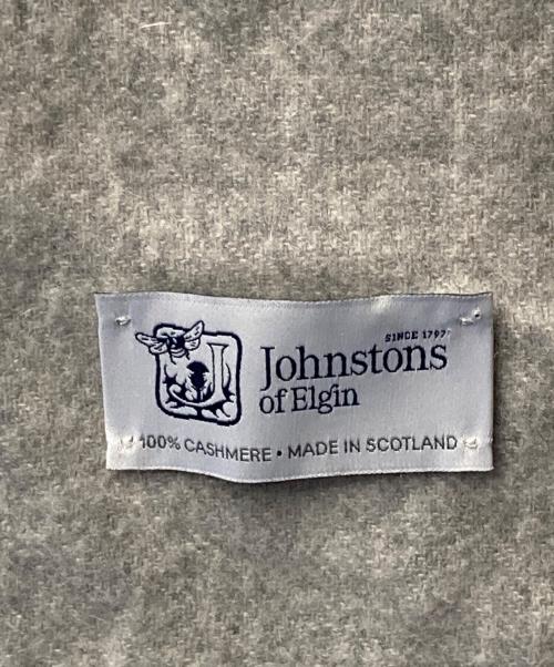 JOHNSTONS OF ELGIN（ジョンストンズオブエルガン）JOHNSTONS OF ELGIN (ジョンストンズオブエルガン) カシミヤマフラー グレーの古着・服飾アイテム